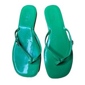 Ann Taylor Loft Gree flip Flops Size 6